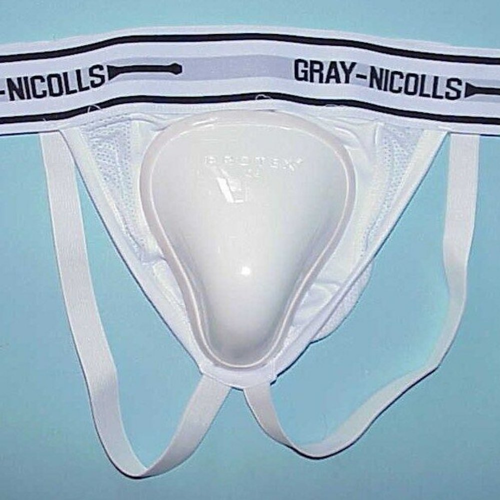 RARE, GRAY-NICOLLS, EUROPEAN MODEL BIG CUP JOCK STRAP XL 36"- 46" W/ PROTEX CUP